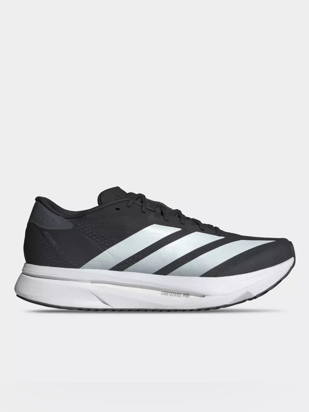 Men's Adizero SL2 Running Shoes Core Black/Cloud White/Grey Five size 12.5 NIB